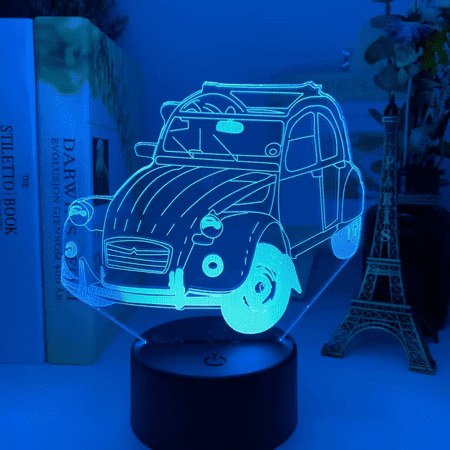 

3D Car Night Lights 3D Optical Illusion LED Lamps with Remote Control & RGB Colors