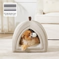 thumbnail image 2 of Carpa interior plegable para gatos Bedsure, 44 cm, 2 en 1, color beige, 2 of 5