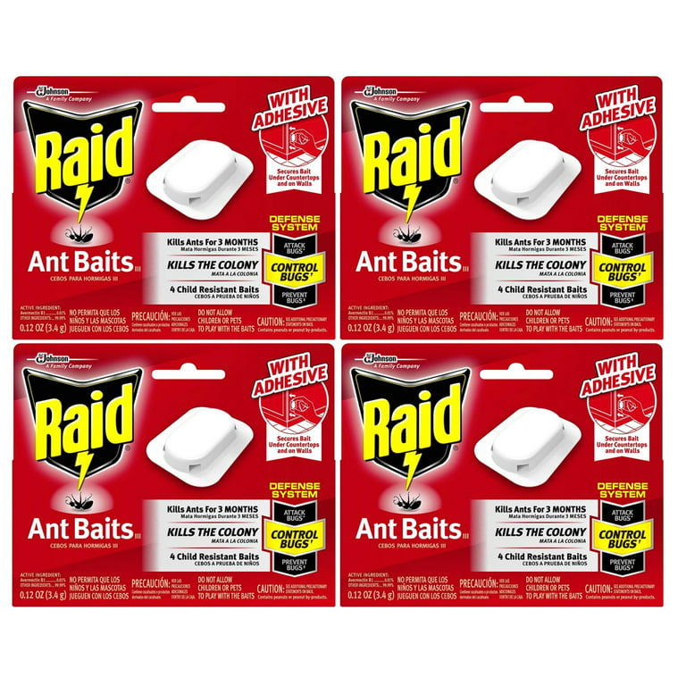 4-Pack) Raid Ant Baits III, 0.12 oz (4 ct) 