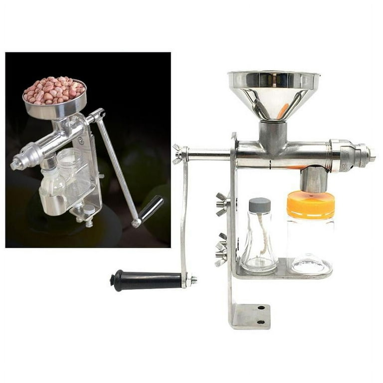 Household Manual Oil Press Machine Hand Peanut Seed Material Oil Expeller  Extractor for Cold Extract 