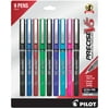 Pilot Precise V5 Rolling Ball Pen, Extra Fine Point, Assorted, 9 Pack