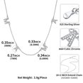thumbnail image 7 of ChicSilver Mother's Day Mama Necklaces Pendants with Cubic Zirconia Women Choker Chain 16+2" Sterling Silver Anniversary Birthday Jewelry Gifts for Mom Nana, 7 of 7
