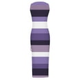thumbnail image 4 of Sakmal Purple Summer Dresses for Women 2024 Trendy Maxi Square Neckline Striped Opening Sexy Sleeveless Slip Dress, 4 of 4