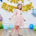 thumbnail image 4 of Toddler Girls Long Sleeve Autumn Spring Dress Casual Outfits Party Tutu Dress Gifts for 3-7 Years, 4 of 6