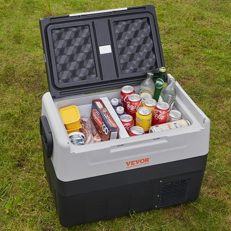 BENTISM 37 qt Dual Zone Car Refrigerator with App Control and Wheels