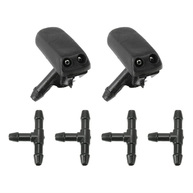 Kit de Boquillas de Lavaparabrisas Unique Bargains para Seat Cordoba 6K1 6K2 1994-2007 Boquillas de Rociado de Parabrisas Jet Limpiaparabrisas No.191955985A 4 Pcs Conector de Manguera en T