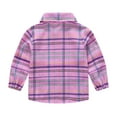 thumbnail image 3 of EnJoCho Little Children Long Sleeve Blouse Toddler Boys Girls PINK Plaid Fall Winter T Shirt Tops Coat Outwear for Kids Clothes Fashion Casual Home School Wear, 3 of 3
