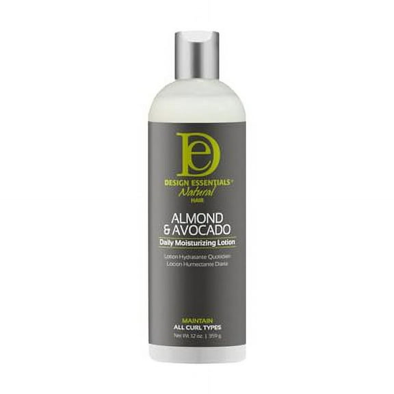Design Essentials Almond & Avocado Daily Hair Moisturizing Lotion with Jojoba & Olive Oil, 12 Ounce