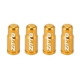 thumbnail image 1 of 4 Piezas Tapas de Válvula de Neumático Unique Bargains Tono dorado Aleación de Aluminio, 1 of 1
