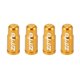 thumbnail image 1 of 4 Piezas Tapas de Válvula de Neumático Unique Bargains Tono dorado Aleación de Aluminio, 1 of 1
