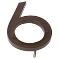 thumbnail image 2 of Montague Metal Products 8" Roman Bronze Floating or Flat Modern House Numbers 0-9 - 6, 2 of 2