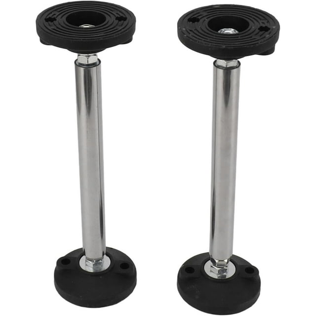 HUGFEGWE 2 Pcs Tige de Support Réglable en Acier Inoxydable pour Armoire, Poteau de Support Télescopique pour Installation Suspendue de Salle de Bain, Tige de Support Stable et Durable (Modèle 200) CJB91-5875