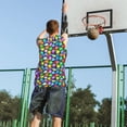 thumbnail image 5 of Sikiie Colorful Easter Eggs1 Basketball Jersey Reversible Men's Mesh Athletic Sports Shirts Training Practice S-4XLMedium, 5 of 6