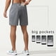 thumbnail image 3 of Pantalones cortos deportivos de verano para hombre, cubierta doble 2 en 1, secado rápido, baloncesto, correr, entrenamiento, gimnasio, Fitness, trotar, pantalones cortos con bolsillo, 3 of 5