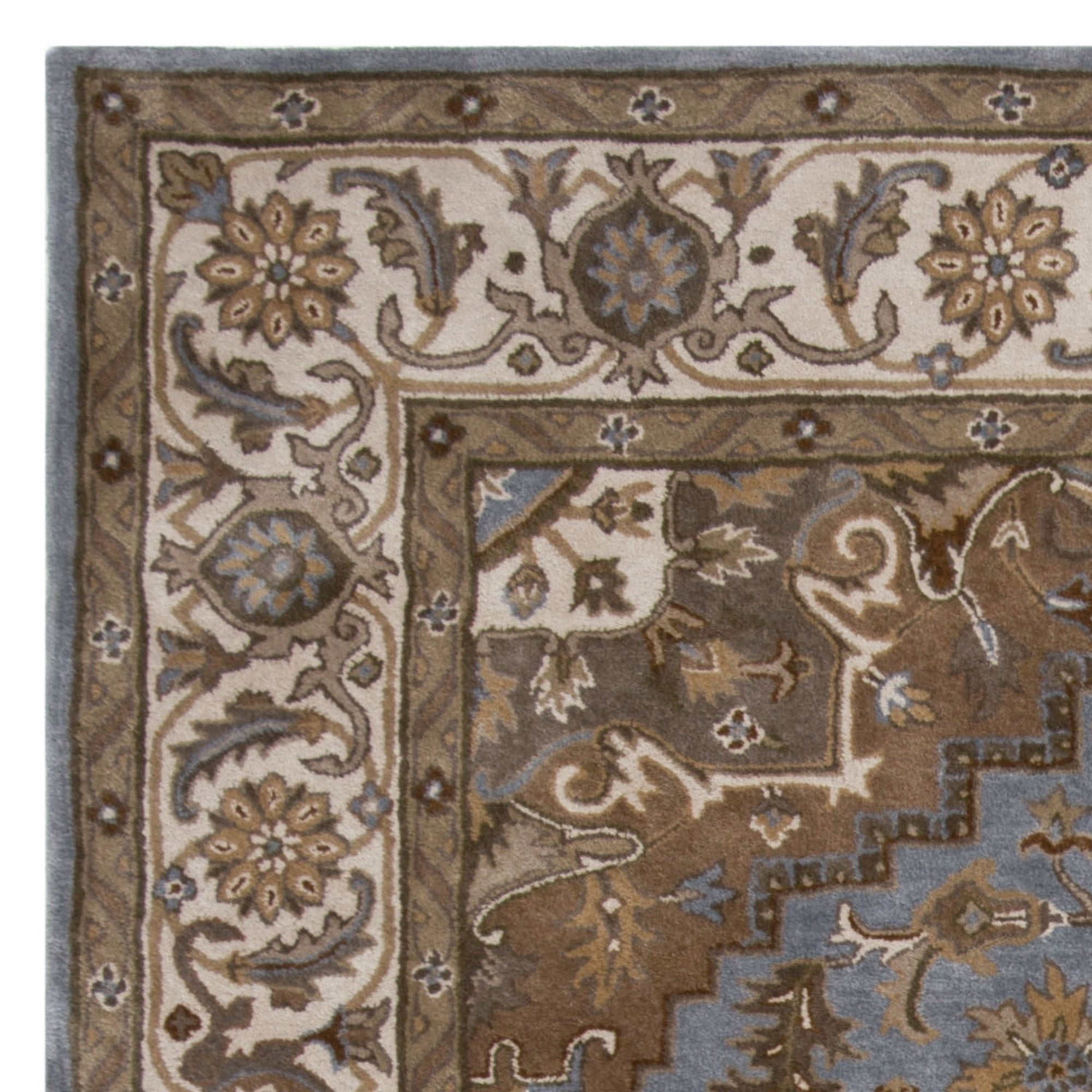 SAFAVIEH Royalty ROY700M Handmade Light Blue / Beige Rug