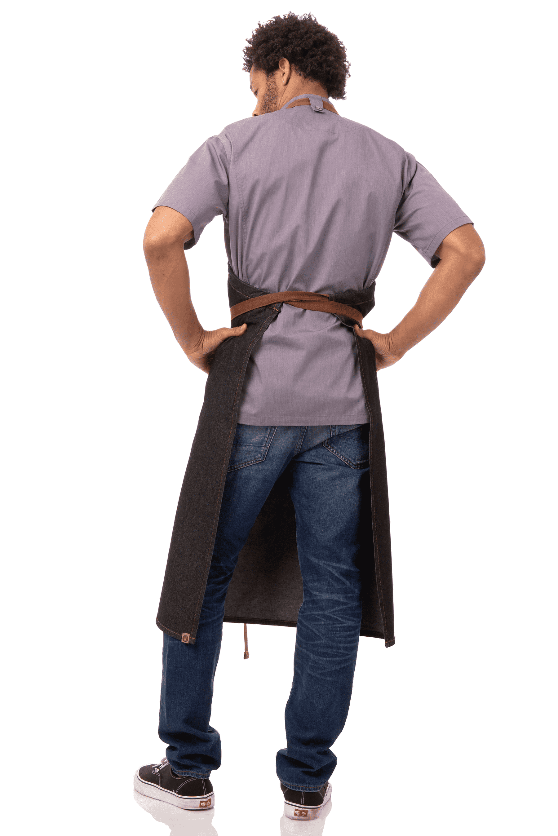 Chef Works Unisex Memphis Chefs Bib Apron, Black , One Size