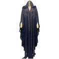 thumbnail image 2 of Womens Casual Rhinestone Chiffon Long Dress Hoodie Shawl Cloak, 2 of 2