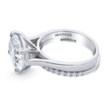 thumbnail image 3 of BERRICLE Sterling Silver Solitaire Wedding Engagement Rings 5.5 Carat Oval Cut Cubic Zirconia CZ East-West Ring Set for Women, Rhodium Plated Size 6, 3 of 13