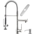 thumbnail image 1 of Grifo de cocina GIMILI Commercial con pulverizador desplegable, 1 of 6