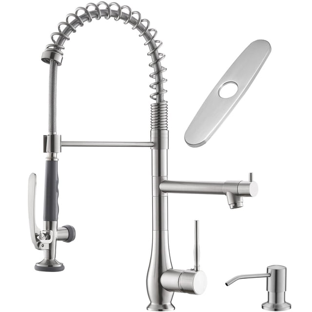 Grifo de cocina GIMILI Commercial con pulverizador desplegable