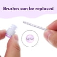 thumbnail image 6 of 50pcs Reusable Eyebrow Brush Tube Disposable Eyelash Brush Eyebrow Brush With Eelash Resin Drill Replaceable Makeup Brushes 50pcs White Tube, 6 of 6