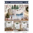 thumbnail image 5 of Tie Up Valance Curtain for Kitchen,Merry Xmas Pine Tree Holly Berry Rod Pocket Short Curtains Adjustable Tie-Up Shade Valances,Christmas Ball Snowflakes Window Treatment for Bathroom Living Room, 5 of 8
