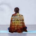 thumbnail image 5 of Positive Inspirational Quotes Throw Blanket - Bible Therefore All Things Whatsoever Flannel Blanket, Inspirational Gifts for Women, Girls, Teens - Soft & Cozy Blanket for All Season 40x50 Inch, 5 of 6