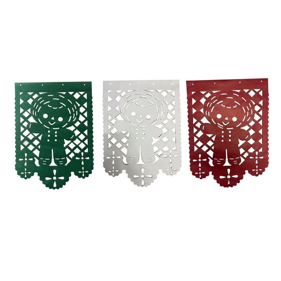 Guia Decorativa AMG de Papel Fiestas Patrias Muñeco con Sombrero Tricolor