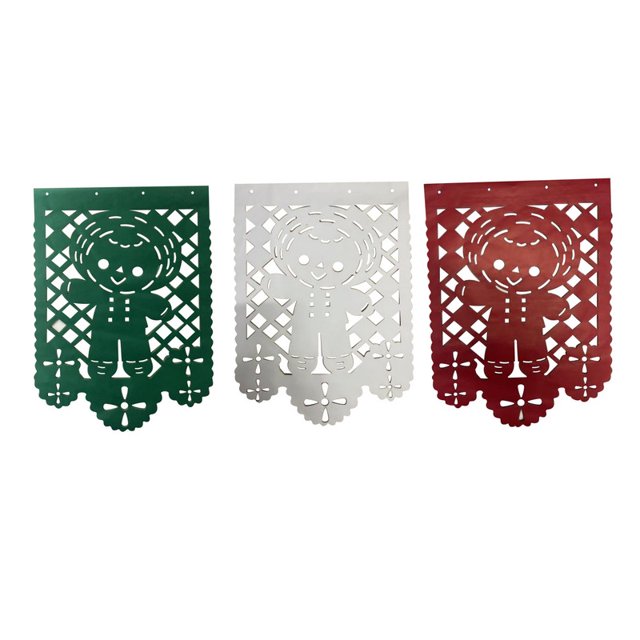 Guia Decorativa AMG de Papel Fiestas Patrias Muñeco con Sombrero Tricolor