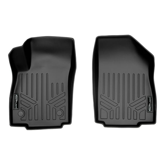 SMARTLINER Custom Fit Floor Mats 1st Row Liner Set Black Compatible With 2013-2022 Buick Encore / 2014-2022 Chevrolet Trax