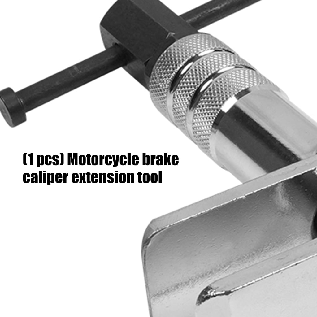 Motorcycle Brake Caliper Spreader Tool Heavy Duty Iron 500LB Capacity 30-75mm Adjustable Secure Grip