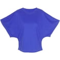 thumbnail image 7 of Kukoosong Women's Crew Neck Batwing Sleeve Crop Top, Loose Fit Casual Cropped T-Shirt for Summer Streetwear, 7 of 7
