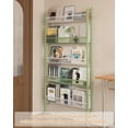 thumbnail image 4 of Narrow Metal Storage Shelf Behind Door Organizer Bookshelf Bookcase Book Rack Bathroom Shelving Unit Multifunctional ( xxcm), 4 of 7