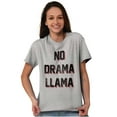 thumbnail image 5 of No Drama Llama Alpaca Chill Relaxed Men's Graphic T Shirt Tees Brisco Brands S, 5 of 6
