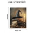thumbnail image 3 of JRXY Vintage Dark Academia Halloween Canvas Wall Art Poster Gothic Victorian Witchy Wizard Hat Magic Books Decor for Living Room Bedroom Office Home, Set of 3 Pieces, Various Sizes 16x20 in, 3 of 5
