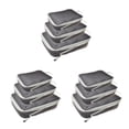thumbnail image 1 of Cateissary 3 piezas organizador de equipaje impermeable bolsas de almacenamiento de ropa ligera negro Type1 NO1, 1 of 6
