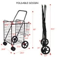 thumbnail image 2 of Patiojoy Chariot Utilitaire Pliant avec Roues Pivotantes Rangement Facile, 2 of 7