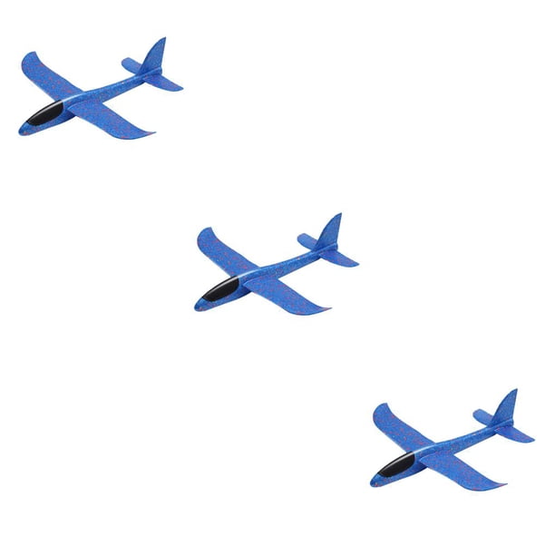 Tholdsy 35 cm EPP Lanzamiento de mano Avión Lanzamiento Planeador Avión Doble agujero Empennage Divertido Soaring Circling Bubble Fun Kid Toys Azul Type1 NO1 Tholdsy CBP093260