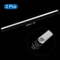 thumbnail image 2 of Unique Bargains 11mm ID 13mm OD 500mm White PVC Pipe Round Rigid Plastic Tube for Water Pipe 2 Pack, 2 of 5