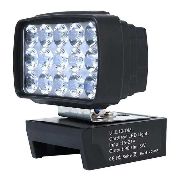 Led Work Light Flood Spot Light Torch For Dewalt 18v Li-ion Battery Body Only
