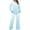 Light Blue, variant on Women's Casual 2 Piece Outfits Fall Fashion Gradient Color Outfits Loose Comfy Matching Set Loungewear (Black,XL)