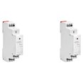 thumbnail image 3 of VONKY ABS Intermediate Relay 35mm Indicator Light Antiflaming Portable Detachable Professional Replacement Office Relays AD24V 2Set, 3 of 6