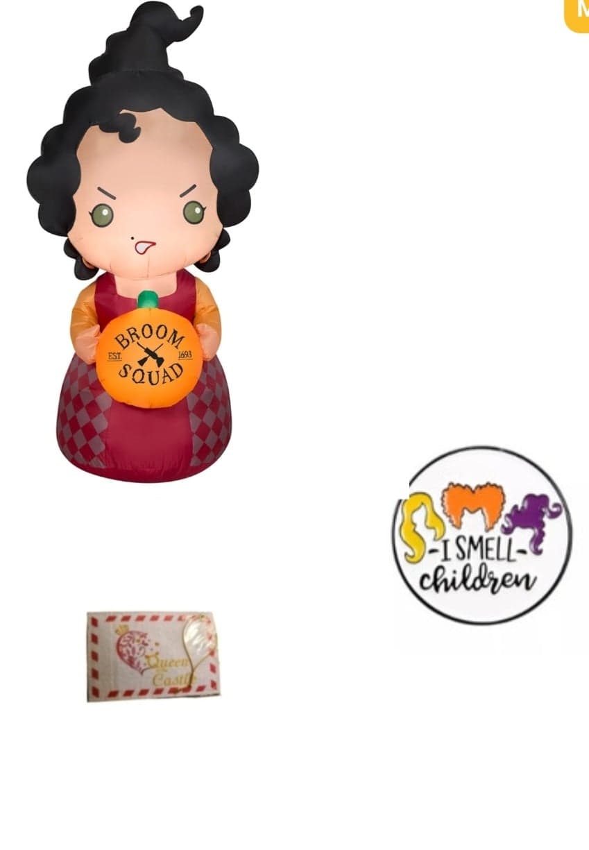 Airblown Inflatables Hocus Pocus, Mary Sanderson, alloy Pin and Gift