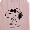 thumbnail image 3 of Peanuts - Cool Joe Keep On Smiling - Women's Racerback Tank Top, 3 of 6