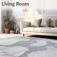 thumbnail image 2 of ODIKA 8'x10' Machine Washable Non-Slip Area Rug, Under Desk Modern Grey Abstract Art for Office Space High Traffic Rug, Gray, 104287, 2 of 7