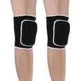 thumbnail image 2 of Genouillère Élastique Compression pour Course, Entraînement, Basketball, Sports Noir, 2 of 10