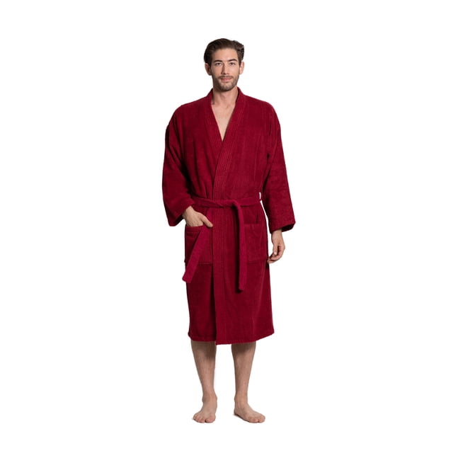 Turkuoise Men's Terry Cloth Robe 100 Premium Turkish Cotton Terry