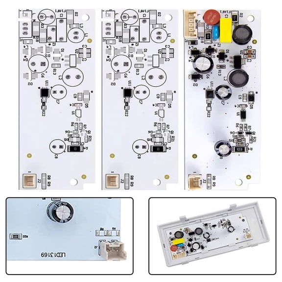 LED Driver and Lights for Kenmore 1pcs W10515058 and 2pcs W10515057