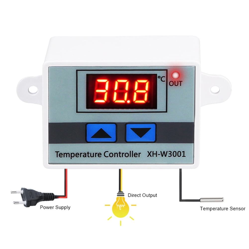 XH-W3001 Digital Temperature Controller with Sensor Probe 50°C~110°C  240/1500W 