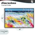 thumbnail image 4 of Stupell Industries Contemporary Sea Oats & Ocean Breeze Abstract Black Framed Giclee Art, 18 x 12, by Chromatic Storm Studio, 4 of 8